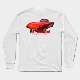 1957 Chevrolet Corvette Convertible Long Sleeve T-Shirt